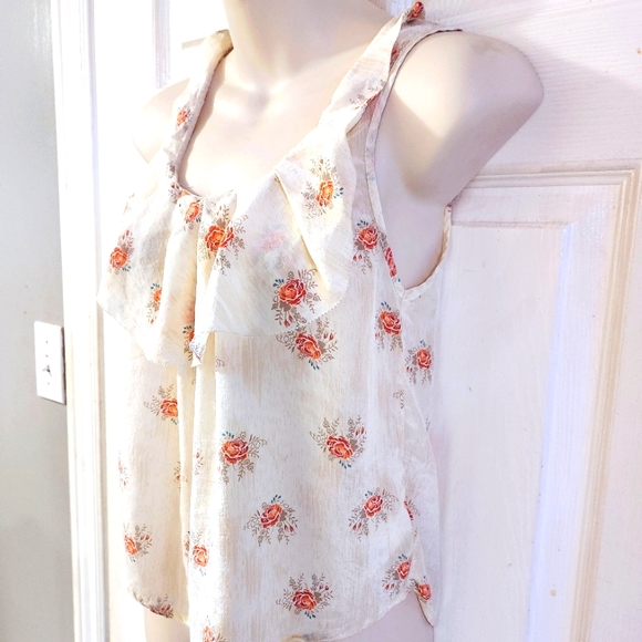 I Love H81 Los Angeles 100% Silk Tank Blouse - Picture 6 of 6